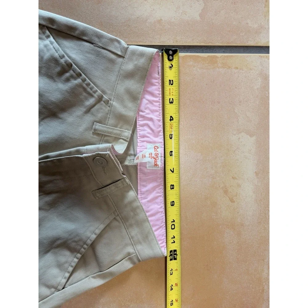 2 NWT Cat & Jack Girls Straight School Uniform Pants Navy Blue Size 12